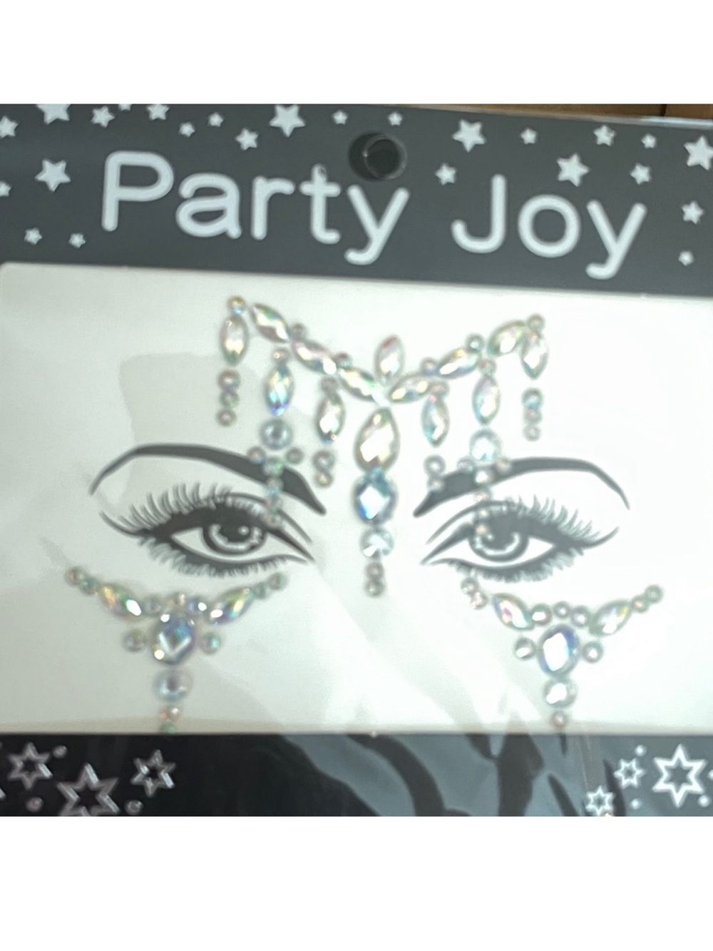 Party Joy Face Jewels Stick-on Gems Rhinestone Crystal Tatoos Skin Body Stickers